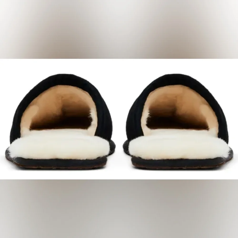 UGG Scuff Shearling-lined 'Black' Mule Slippers Men's Size 12 NIB MSRP $110